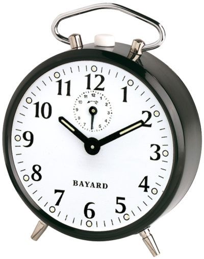 Réveil mécanique 4 couleurs (noir, blanc doré, argenté) - Bayard C331.2