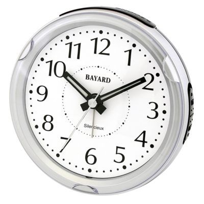 Réveil silencieux rond Bayard sonnerie crescendo - Bayard ST876