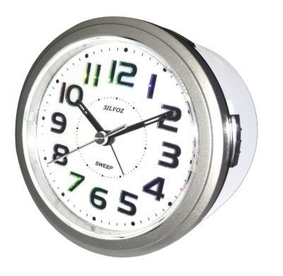 Réveil à quartz rond silencieux sonnerie à répétition
					Ref : SHS307RA
