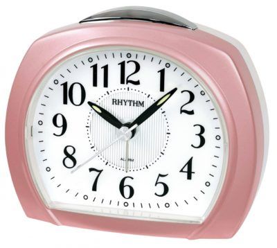 Réveil à quartz silencieux retro-éclairé rose
					Ref : SPRE881.13