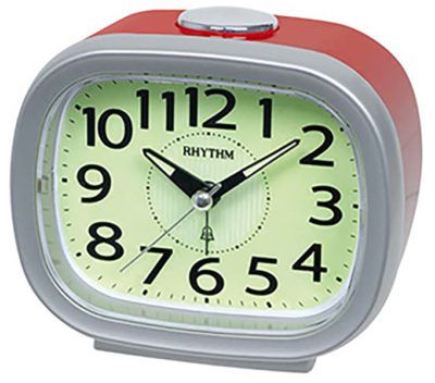 Réveil à quartz style retro avec sonnerie sur cloche gris et rouge
					Ref : SPRA846.19