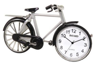 Pendulette miniature en m&eacute;tal "v&eacute;lo"