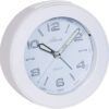 R&eacute;veil &agrave; quartz blanc silencieux &agrave; r&eacute;p&eacute;tition
