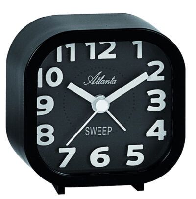 Réveil noir silencieux noir sonnerie bip-bip progressive