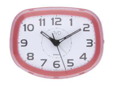 R&eacute;veil ovale rouge silencieux sonnerie bip-bip