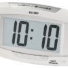 R&eacute;veil digital blanc lumi&egrave;re automatique par capteur