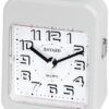 R&eacute;veil silencieux retro blanc sonnerie crescendo