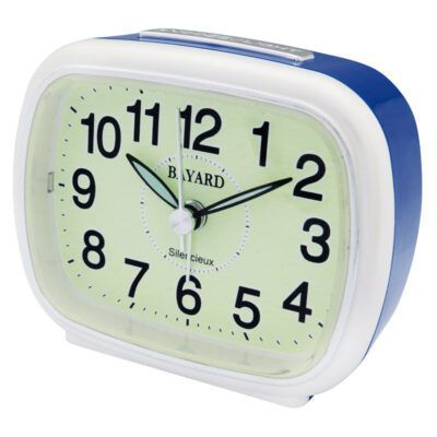 R&eacute;veil cadran lumineux silencieux bleu
