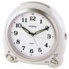 R&eacute;veil blanc silencieux sonnerie bip-bip ou cloche volume r&eacute;glable